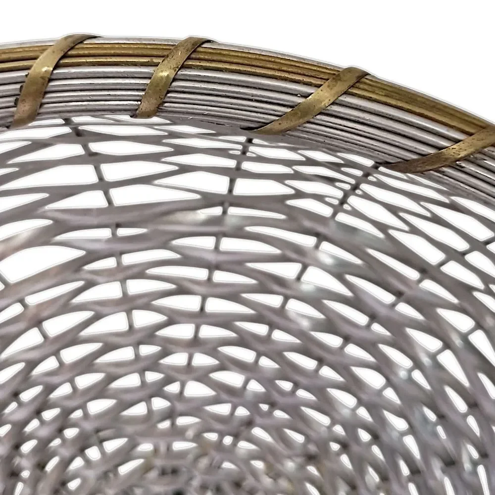 Vintage woven metal